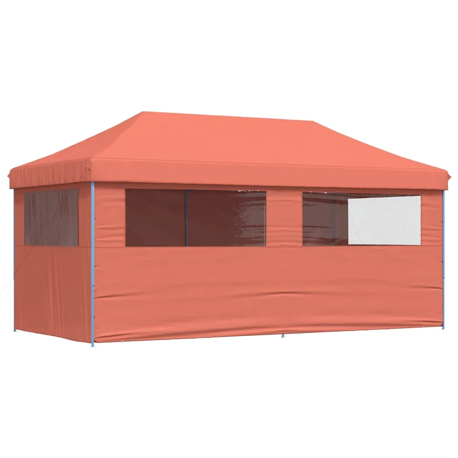 Tente de réception pliable escamotable avec 4 parois latérales - 4
