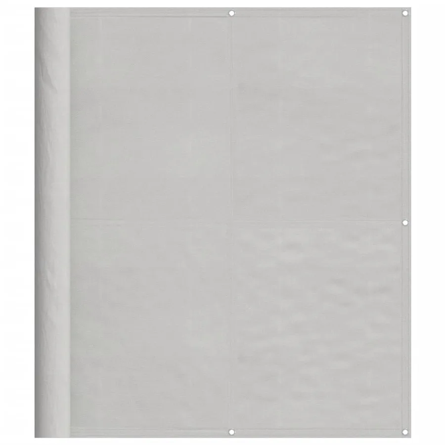 Écran de balcon gris clair 120x600 cm 100% polyester oxford - 2