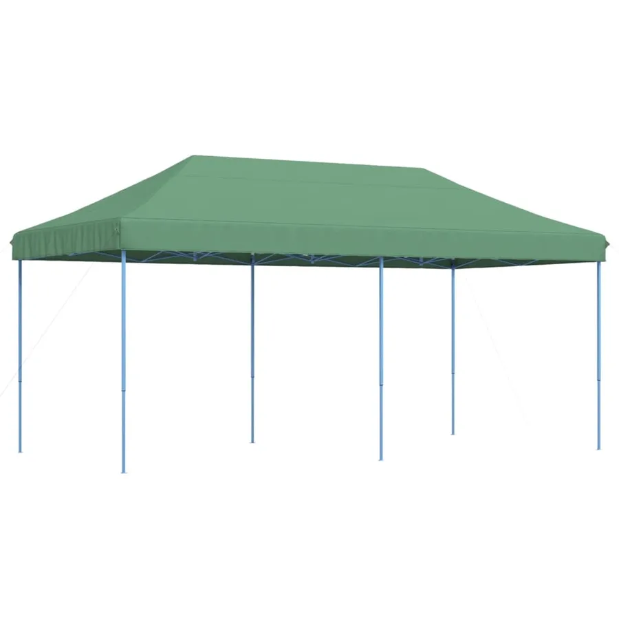 Tente de réception pliable escamotable vert 580x292x315 cm - 2