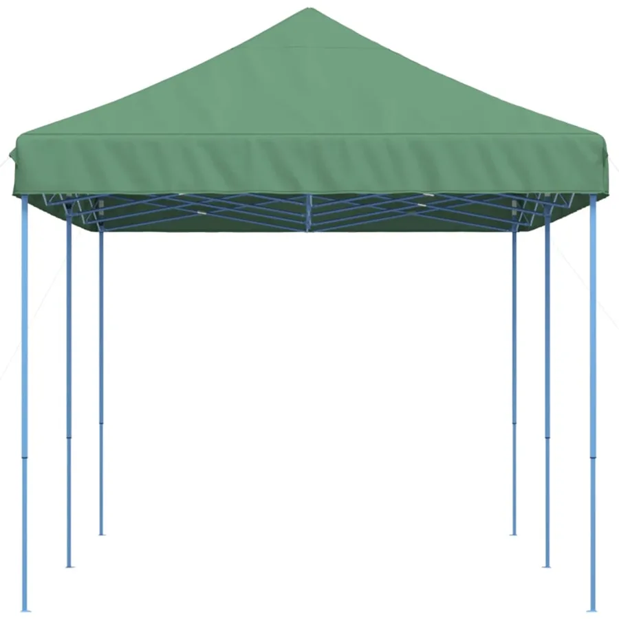 Tente de réception pliable escamotable vert 580x292x315 cm - 5