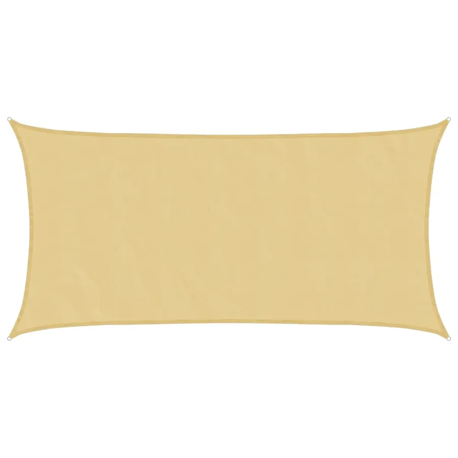 Voile d'ombrage sable 6x3 m 100 % polyester oxford - 2