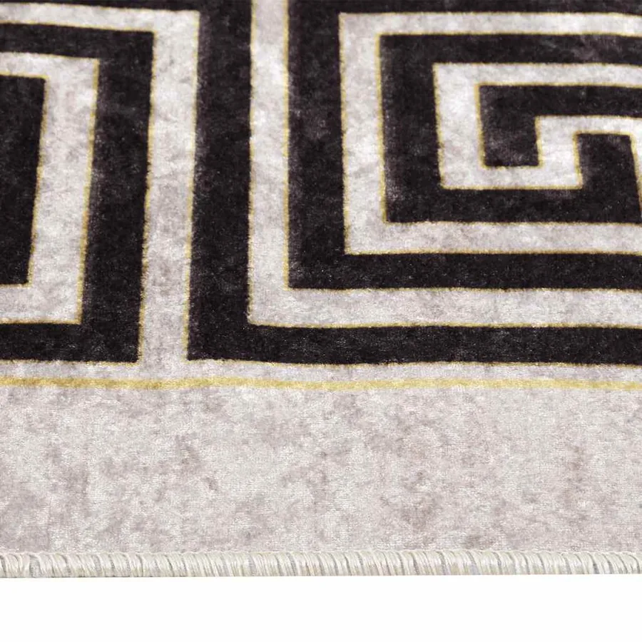 Tapis lavable 80x300 cm Beige clair - 7