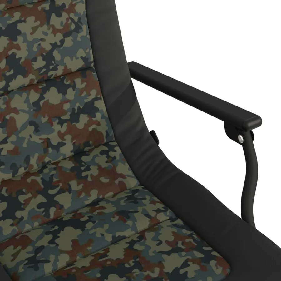 Chaise de pêche avec accoudoir pliable camouflage - 10