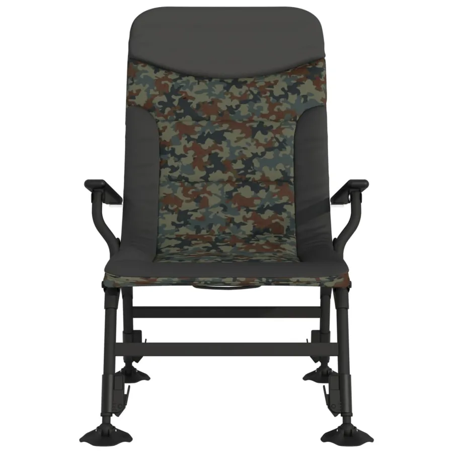 Chaise de pêche avec accoudoir pliable camouflage - 3