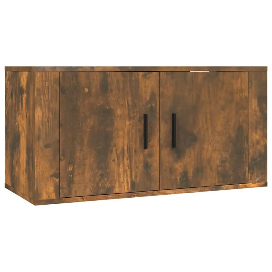 Ensemble de meubles TV 3 pcs Chêne fumé Bois d'ingénierie - 4