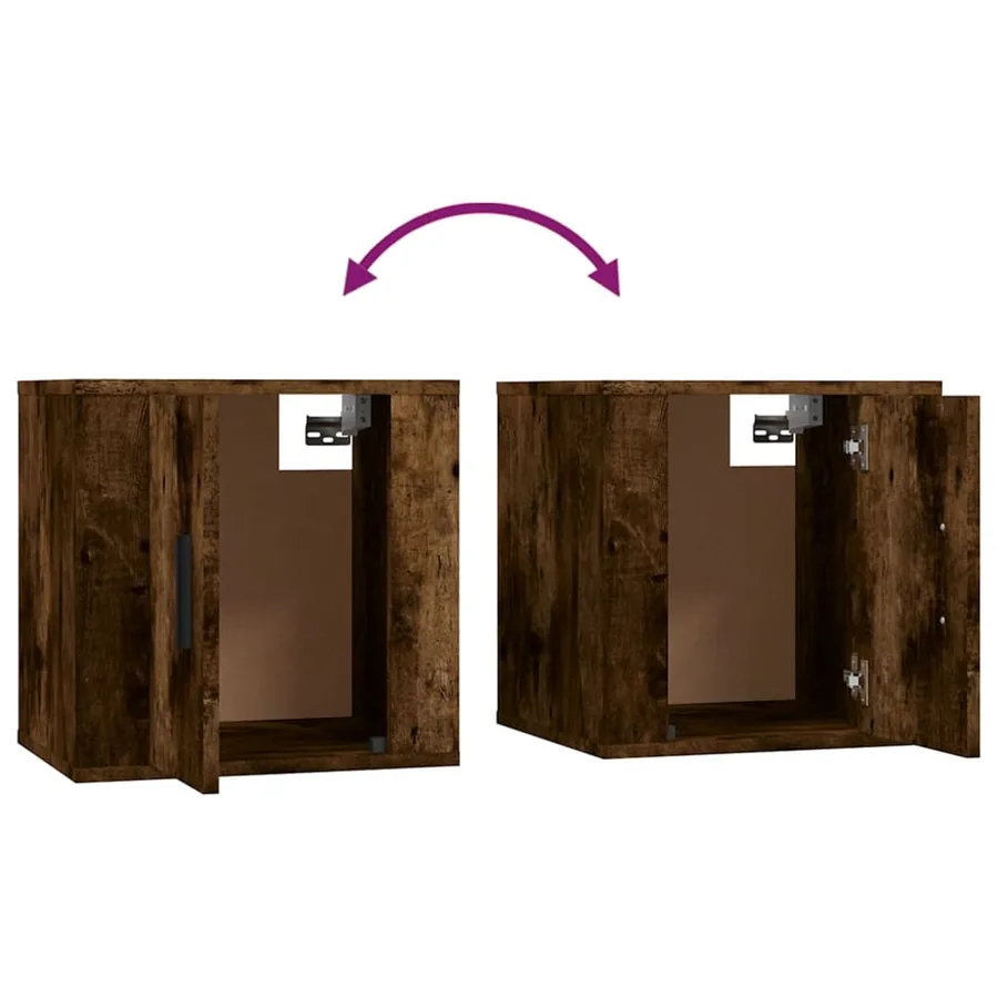 Ensemble de meubles TV 3 pcs Chêne fumé Bois d'ingénierie - 7