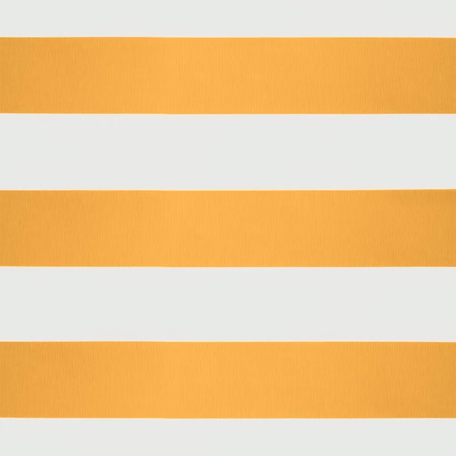 Auvent rétractable jaune et blanc 3,5x2,5 m tissu et aluminium - 8