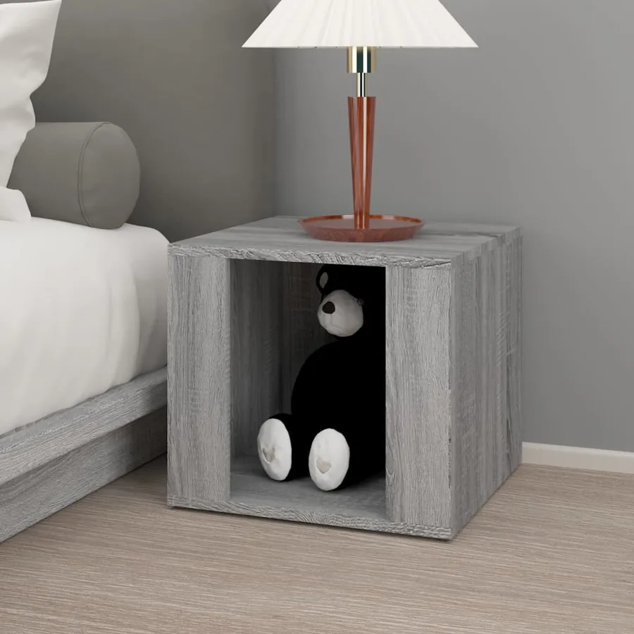 Table de chevet Sonoma gris 41x40x36 cm Bois d'ingénierie - 3