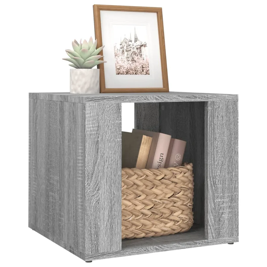 Table de chevet Sonoma gris 41x40x36 cm Bois d'ingénierie - 4