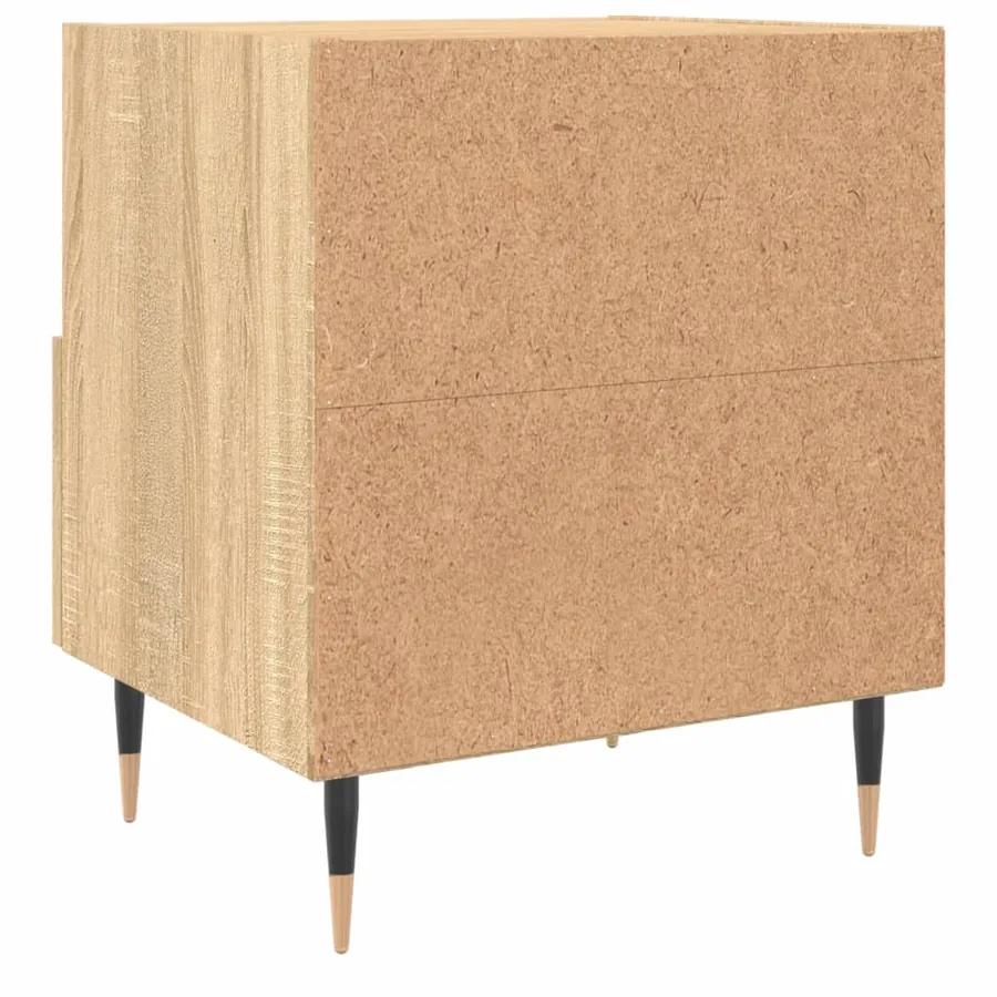 Tables de chevet 2 pcs chêne sonoma 40x35x47,5 cm - 9