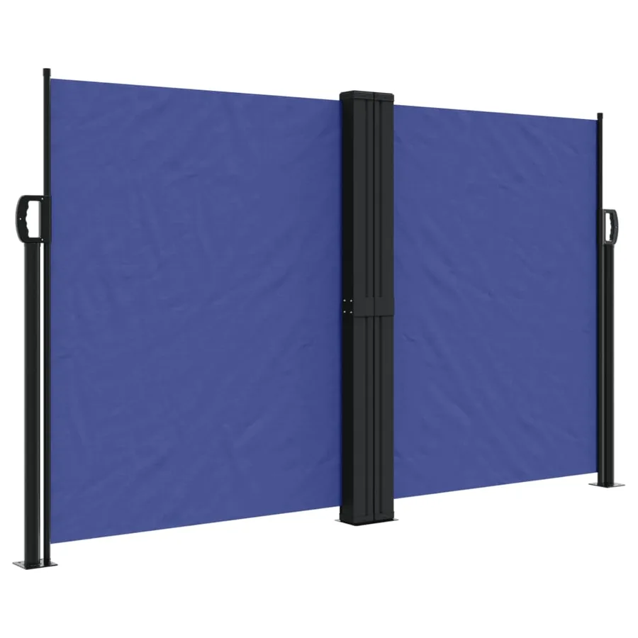 Auvent latéral rétractable bleu 140x1200 cm - 2