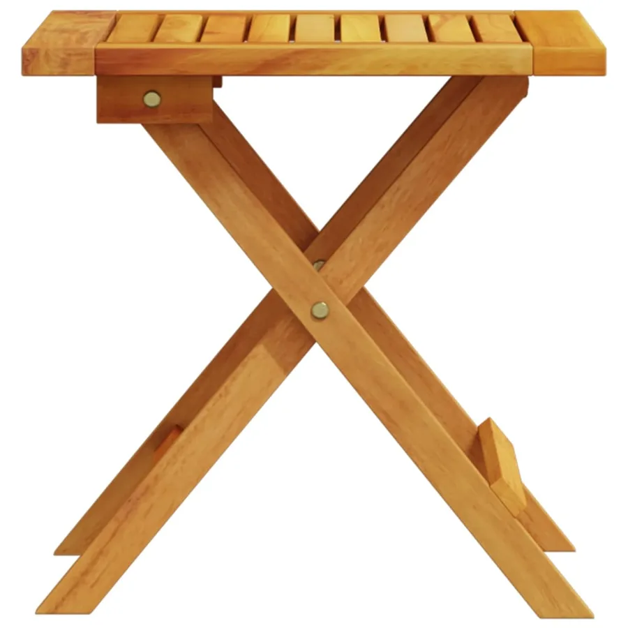 Table d’appoint de jardin 40x40x40 cm bois d'acacia massif - 4
