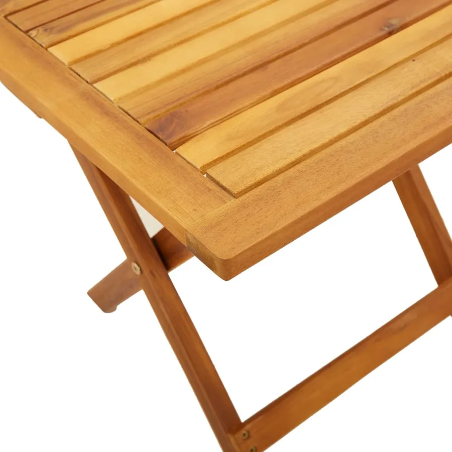 Table d’appoint de jardin 40x40x40 cm bois d'acacia massif - 6