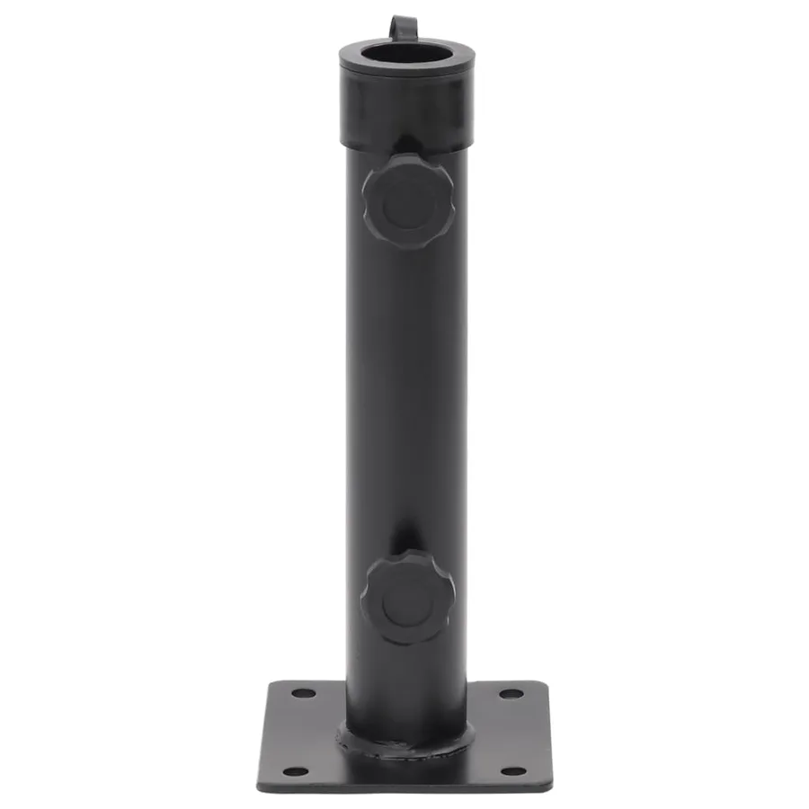 Base de parasol pour mât Ø38/48 mm noir mat acier - 3