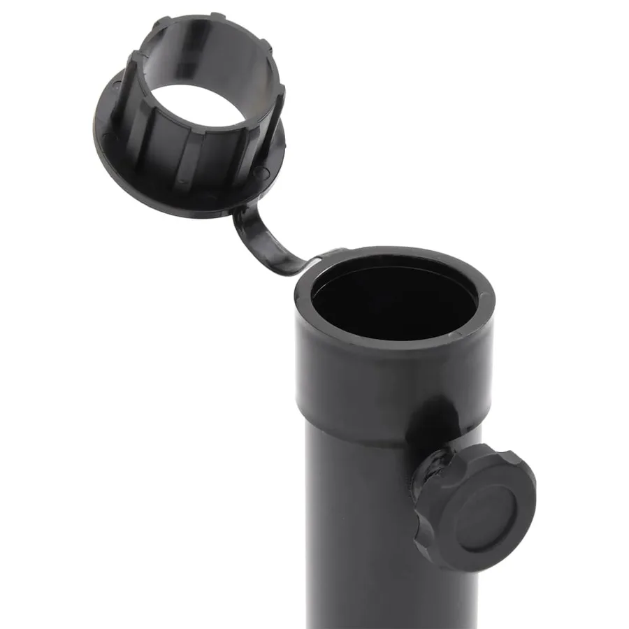 Base de parasol pour mât Ø38/48 mm noir mat acier - 5