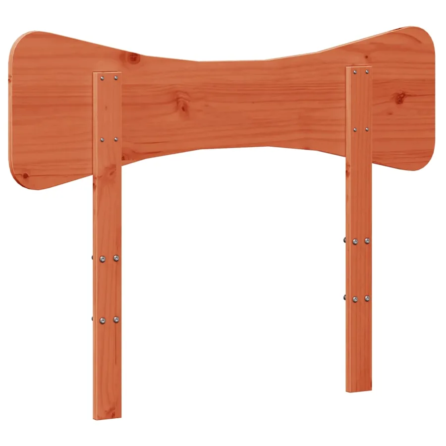Tête de lit cire marron 100 cm bois massif de pin - 6