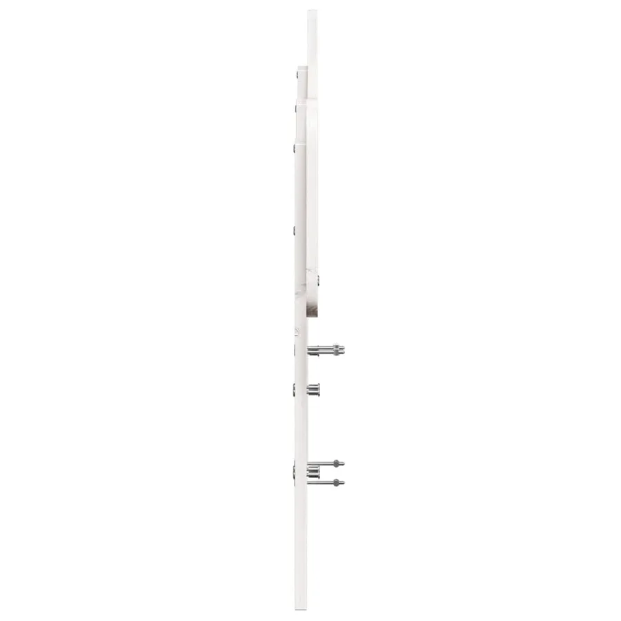 Tête de lit blanc 120 cm bois massif de pin - 5