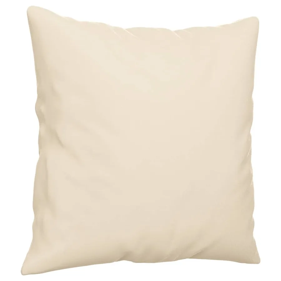 Ensemble de canapés 2 pcs avec coussins Beige Tissu microfibre - 5