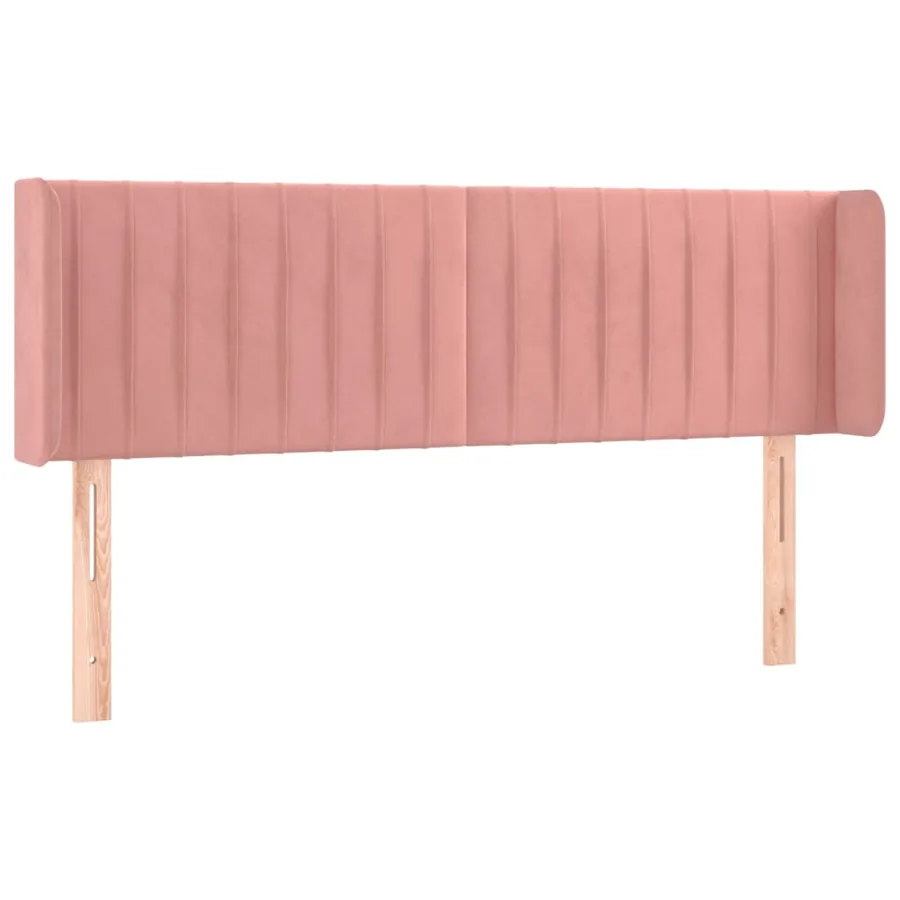 Tête de lit à LED Rose 147x16x78/88 cm Velours - 3