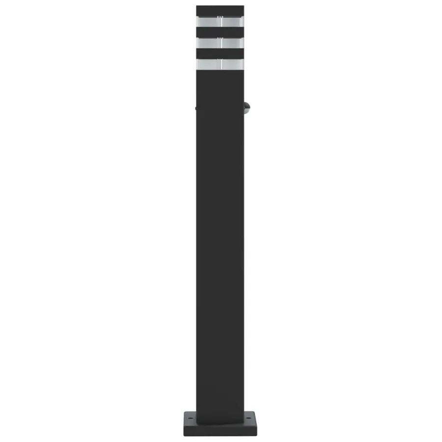 Lampadaire d'extérieur avec capteur noir 80 cm aluminium - 5