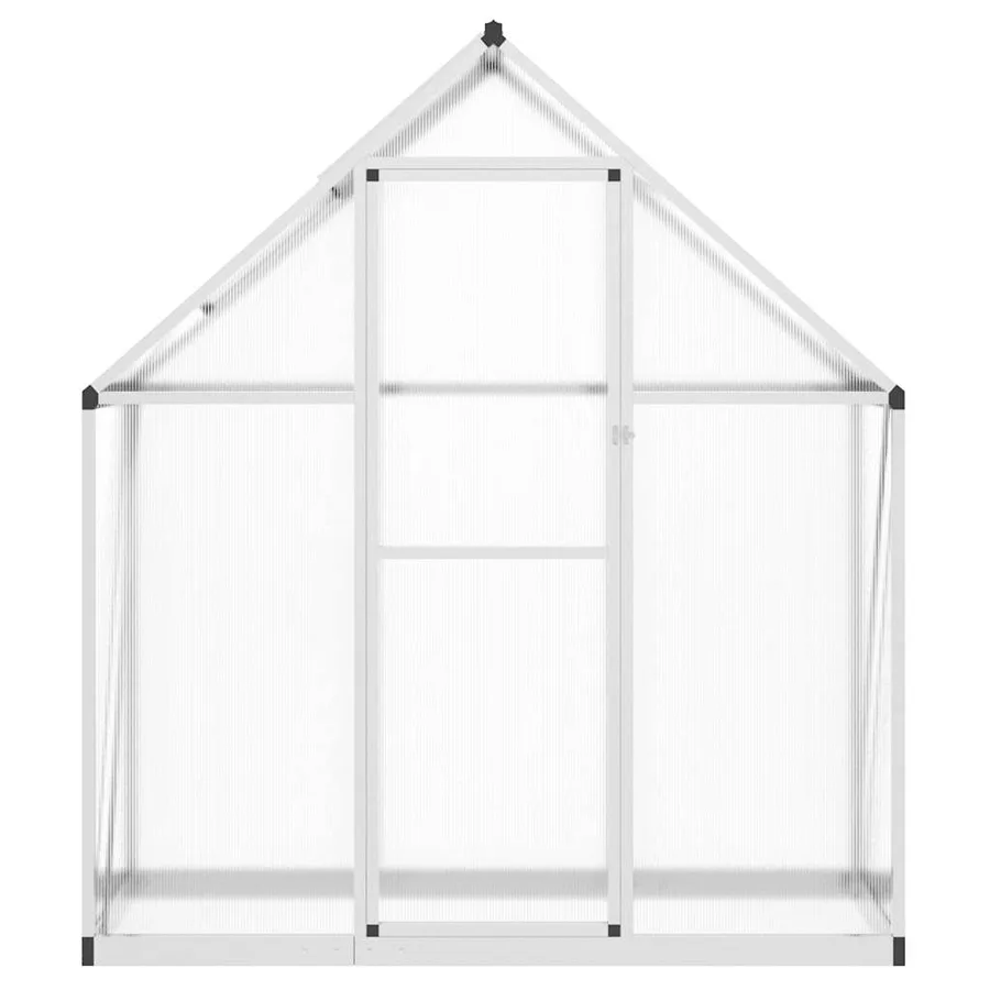 Serre avec cadre de base argent 169x58x195 cm aluminium - 3