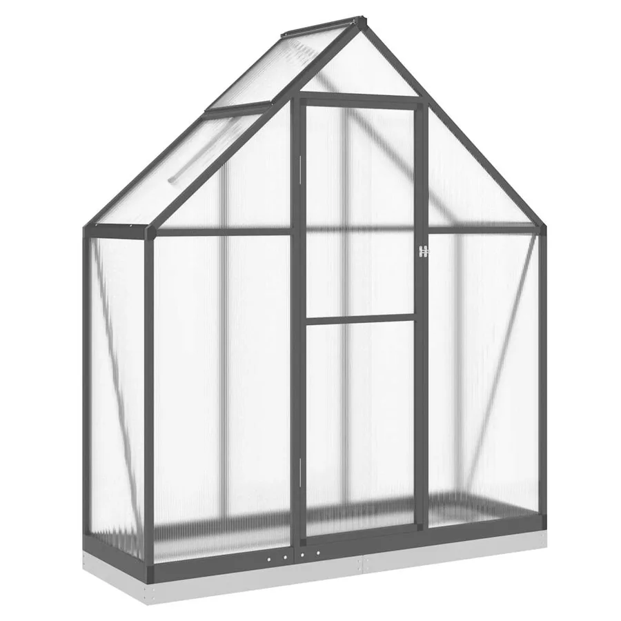 Serre avec cadre de base anthracite 169x58x202 cm aluminium - 2