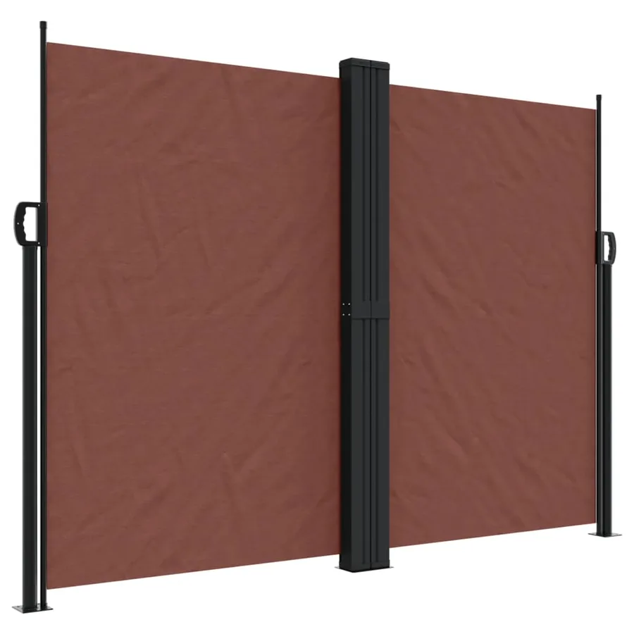 Auvent latéral rétractable marron 180x1000 cm - 2