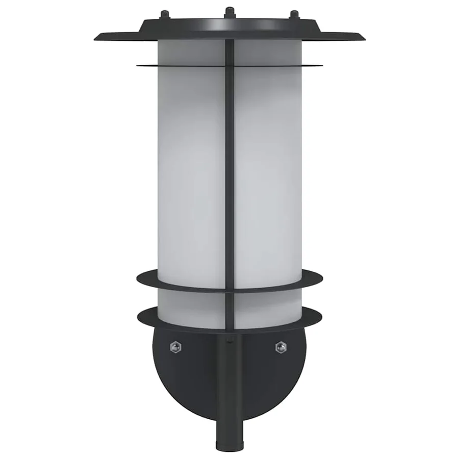 Appliques murales d'extérieur 2 pcs noir acier inoxydable - 4