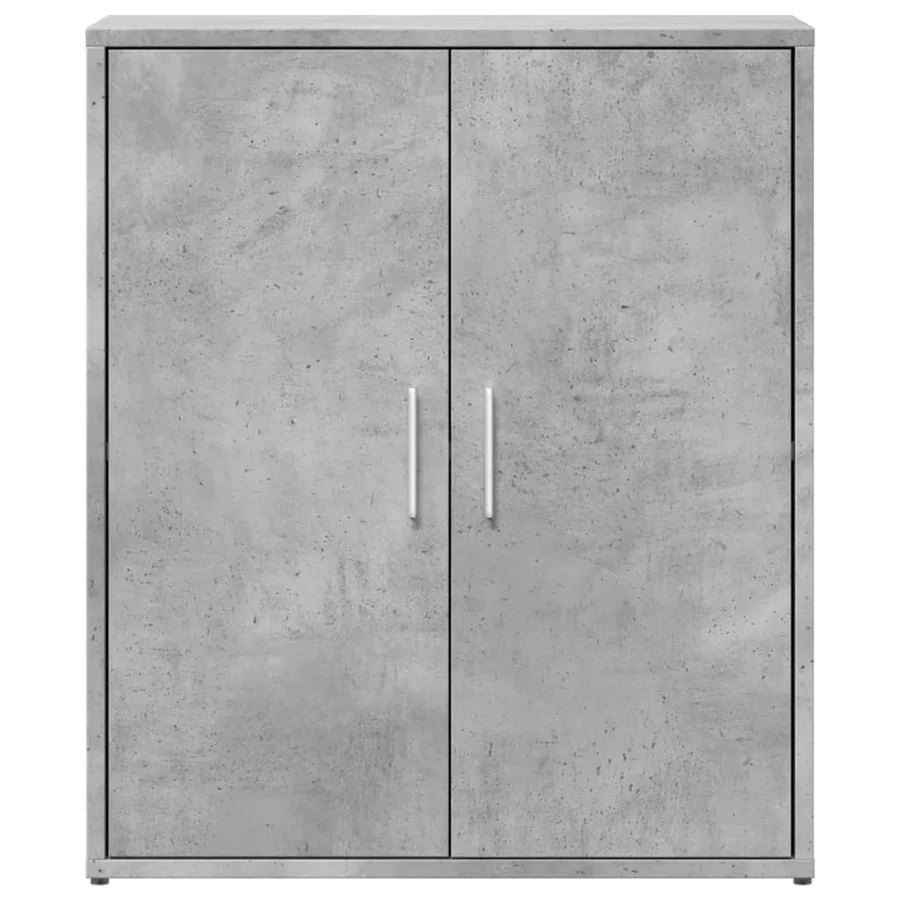 Buffets 2 pcs gris béton 60x31x70 cm bois d'ingénierie - 5