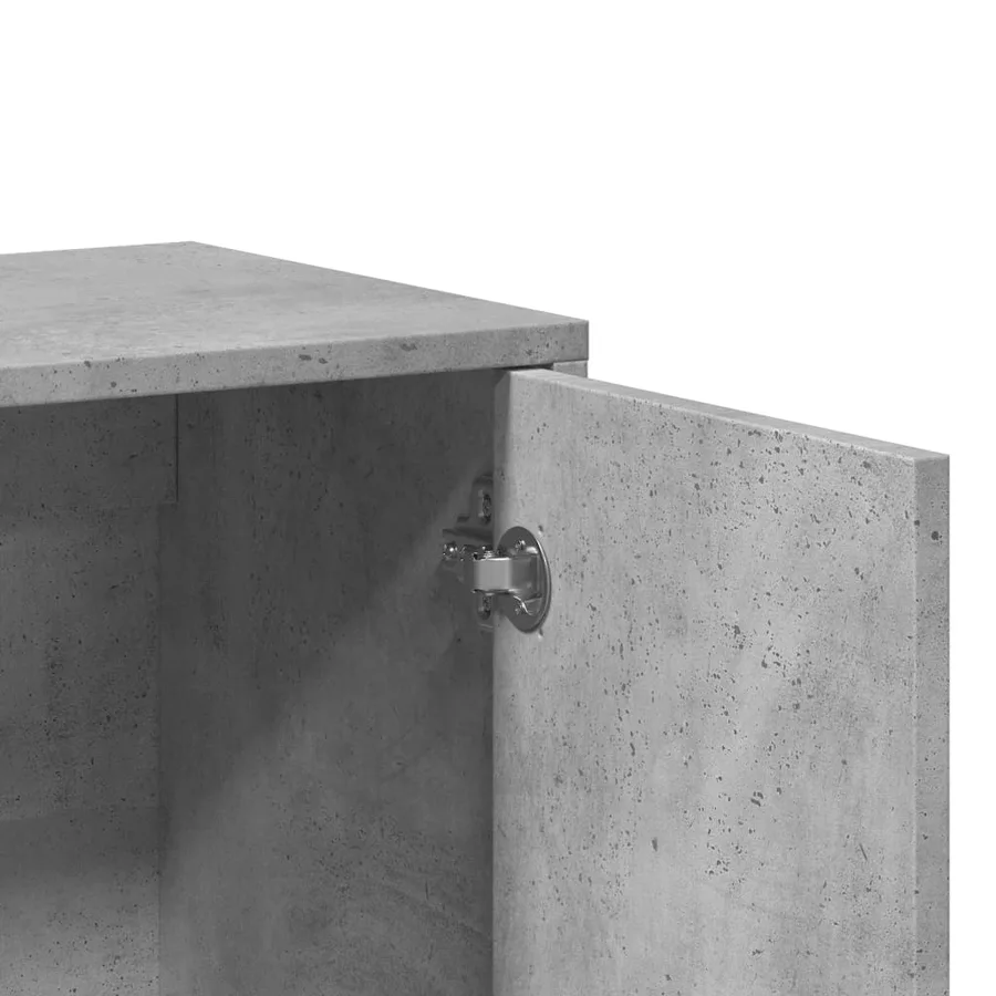 Buffets 2 pcs gris béton 60x31x70 cm bois d'ingénierie - 8
