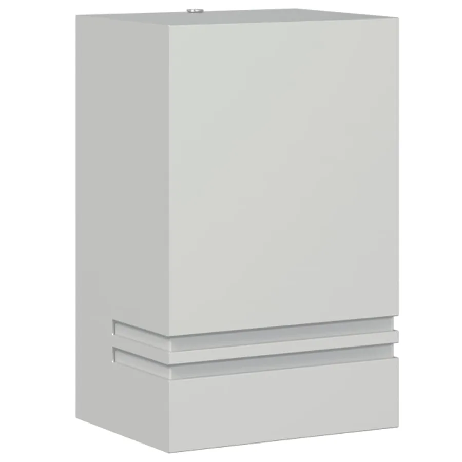 Applique murale d'extérieur argenté acier inoxydable - 2