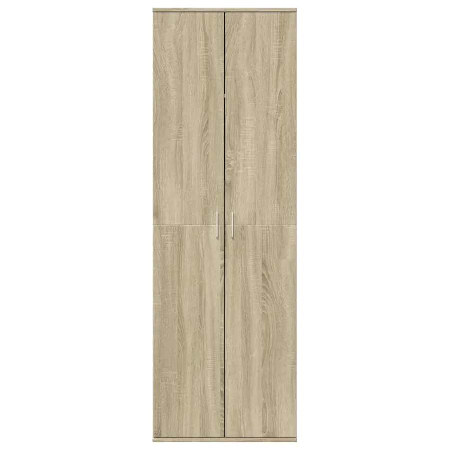 Buffet haut chêne sonoma 60x35x180 cm bois d'ingénierie - 3