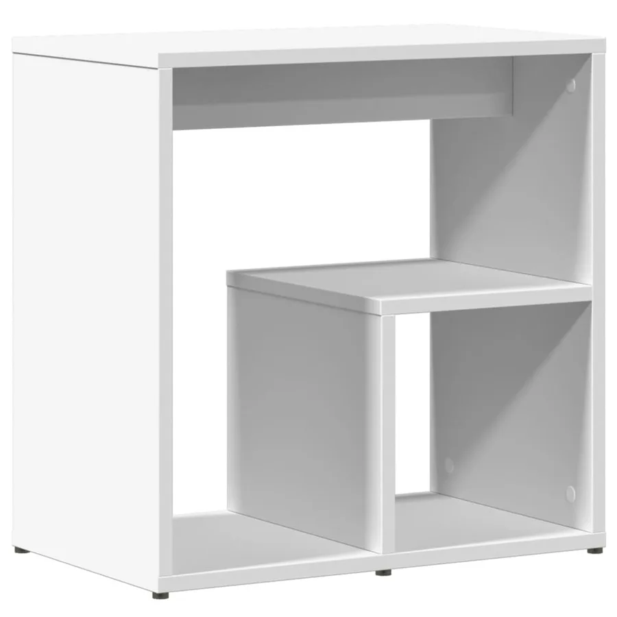 Tables d'appoint 2 pcs blanc 50x30x50 cm bois d’ingénierie - 8