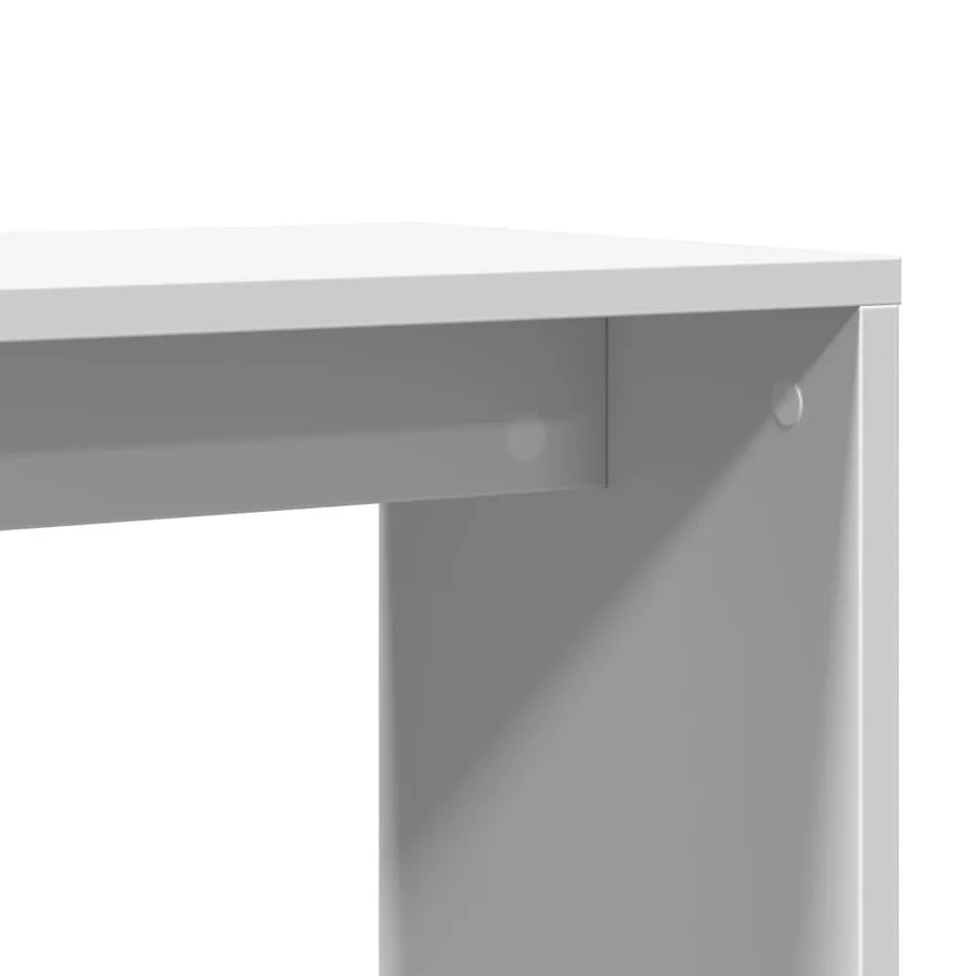 Tables d'appoint 2 pcs blanc 50x30x50 cm bois d’ingénierie - 9
