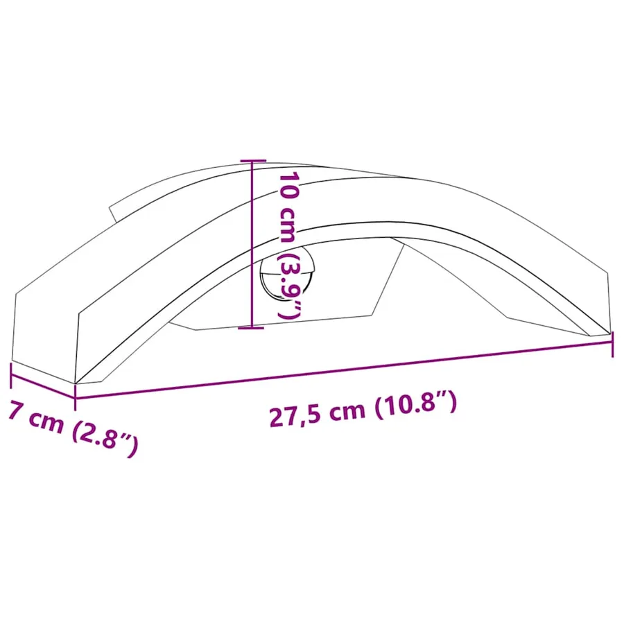 Applique murale LED d'extérieur avec capteurs blanc - 9