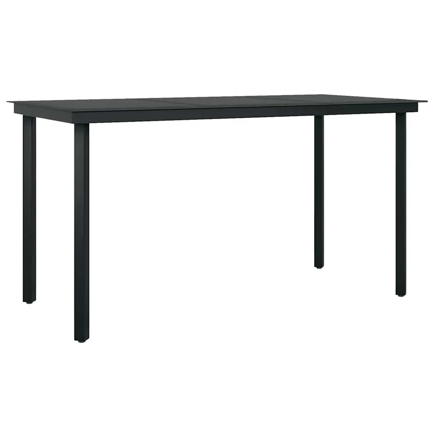 Ensemble à manger de jardin coussins 5pcs Noir Résine tressée - 4