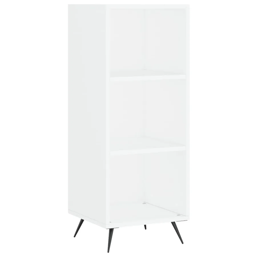 Armoire à étagères blanc 34,5x32,5x90 cm bois d'ingénierie - 2