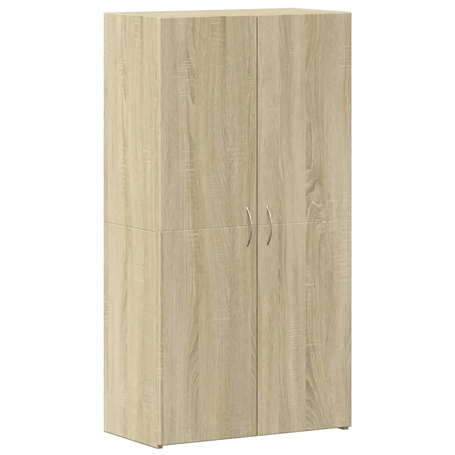 Armoire de classement chêne sonoma 60x32x115 cm bois ingénierie - 2