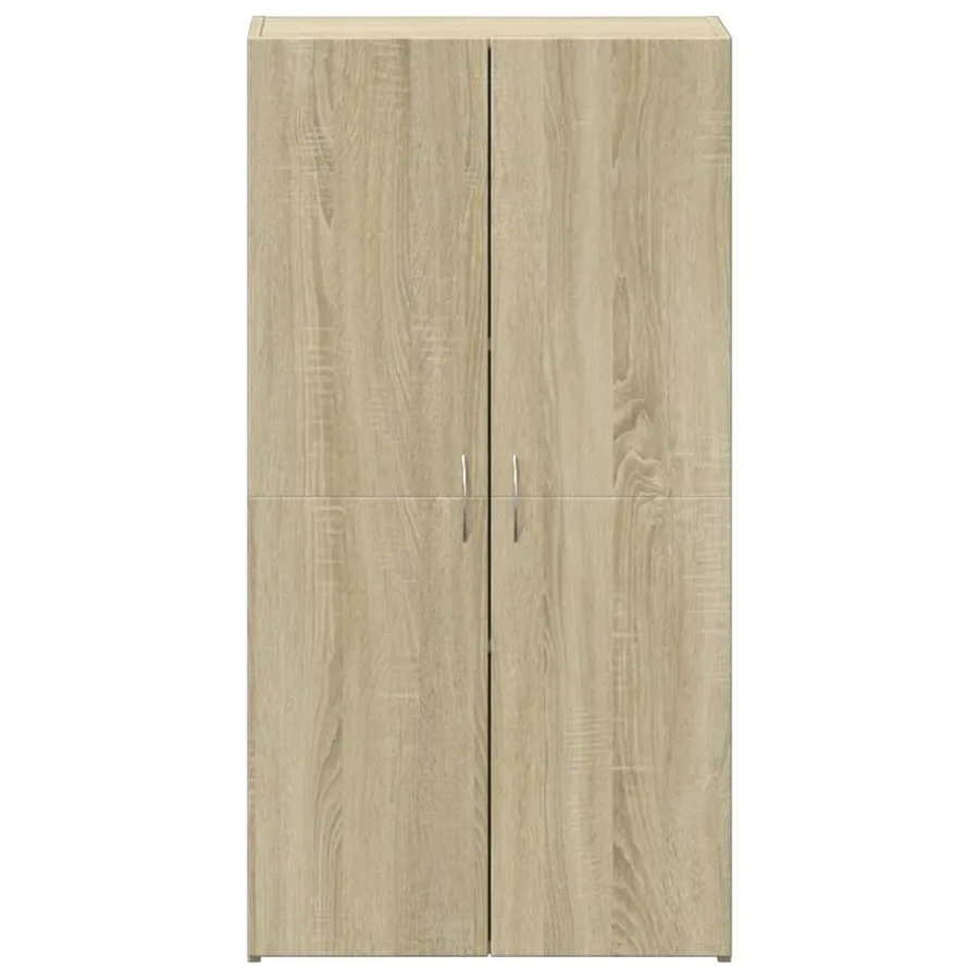 Armoire de classement chêne sonoma 60x32x115 cm bois ingénierie - 4