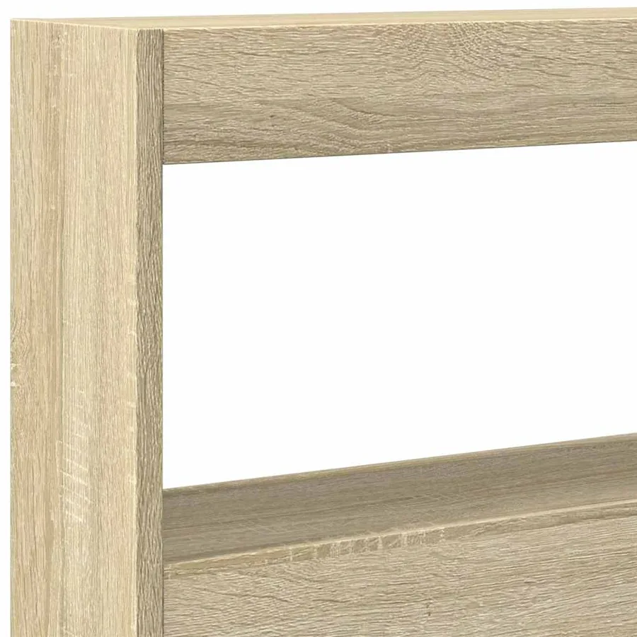 Armoire tête de lit avec LED chêne sonoma 160x17x102 cm - 9