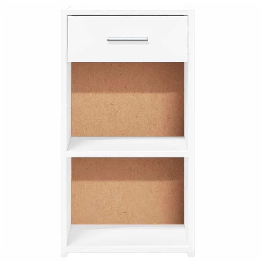 Tables de chevet 2 pcs blanc 35x34x65 cm bois d'ingénierie - 6