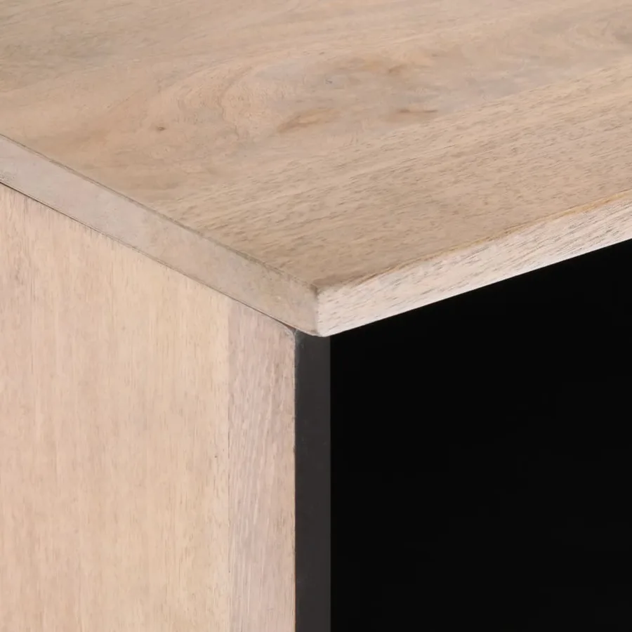 Meuble TV 100x34x46 cm bois massif de manguier - 7