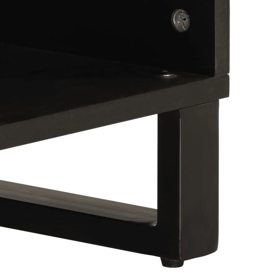 Meuble TV 100x34x46 cm bois massif de manguier - 9