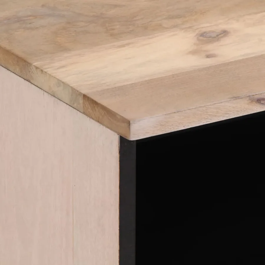 Tables de chevet 2 pcs 40x34x46 cm bois manguier massif blanchi - 7