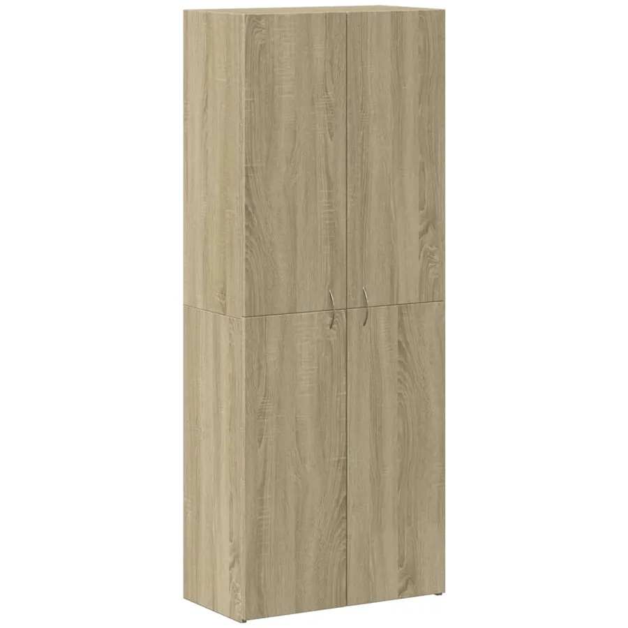 Armoire de classement chêne sonoma 60x32x153 cm bois ingénierie - 2