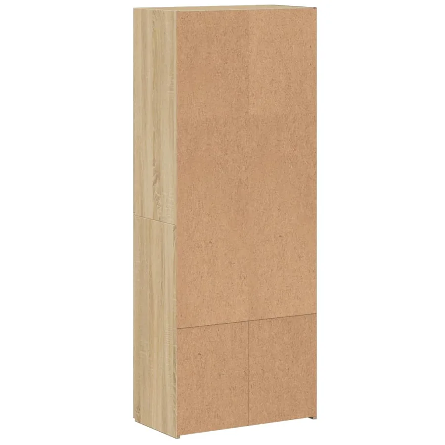 Armoire de classement chêne sonoma 60x32x153 cm bois ingénierie - 6