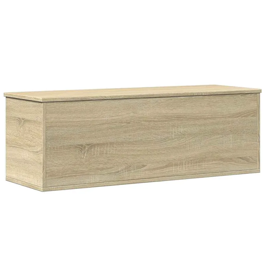 Boîte de rangement chêne sonoma 102x35x35 cm bois d'ingénierie - 6