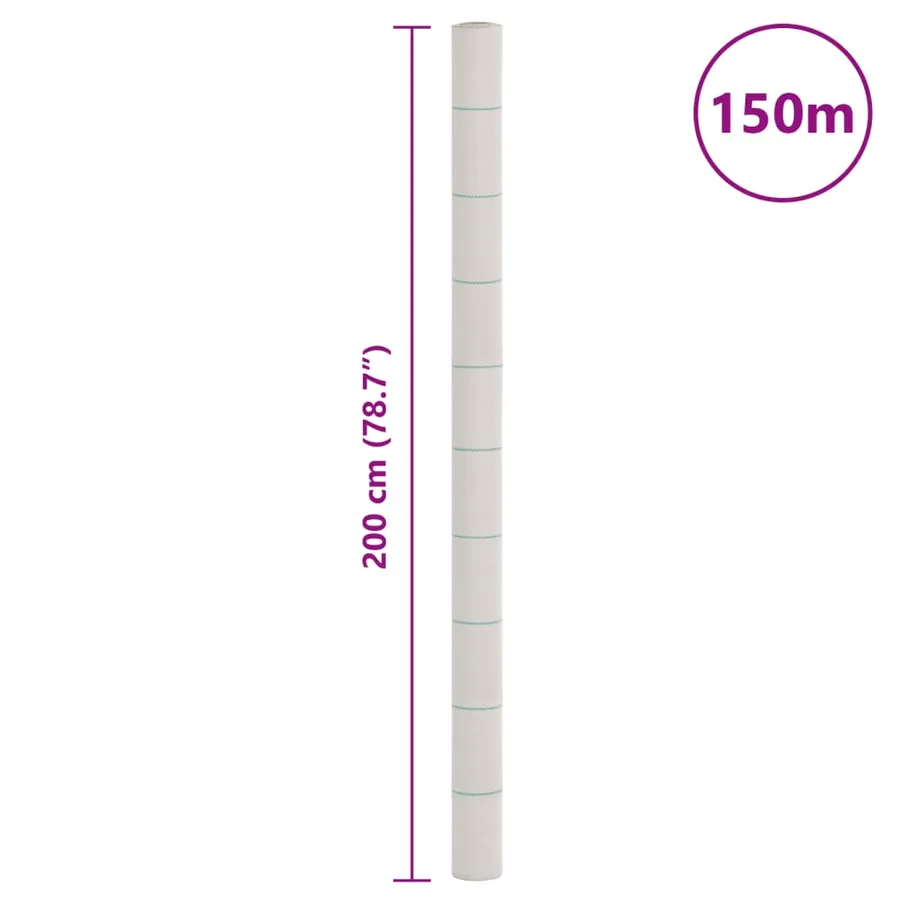 Membrane anti-mauvaises herbes blanc 2x150 m PP - 8
