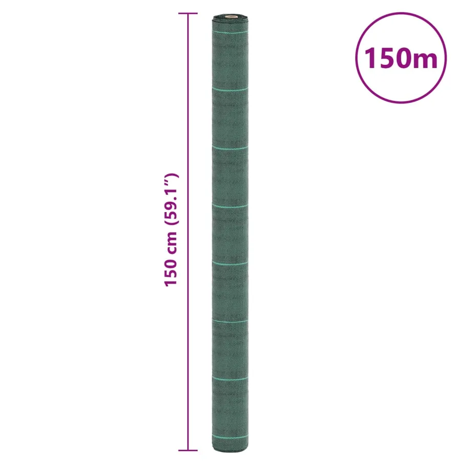 Membrane anti-mauvaises herbes vert 1,5x150 m PP - 8
