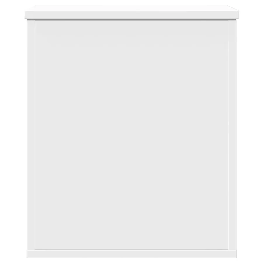 Boîte de rangement blanc 40x42x46 cm bois d'ingénierie - 4